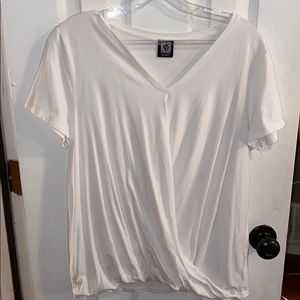 White shirt with tie design